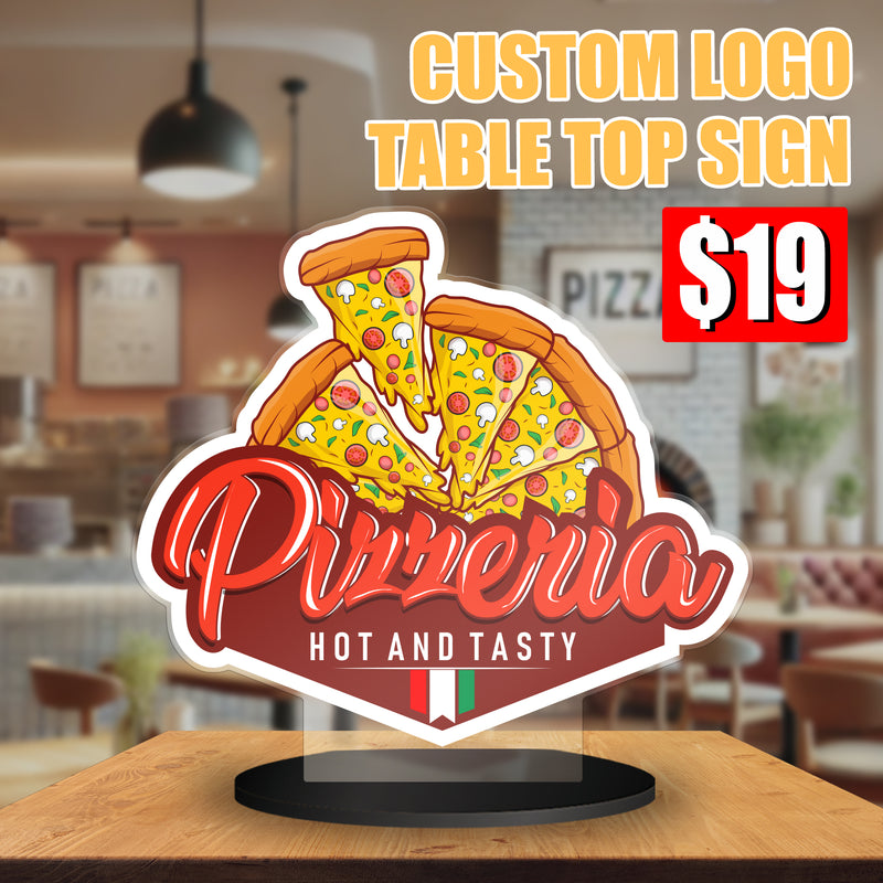 Custom Table Top Sign