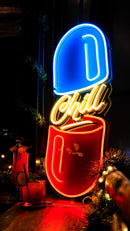 The Chill Pill Led Neon Acrylic Artwork Led Neon Sign Light