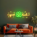 Good Luck Saint Patrick's Day Artwork Led Neon Sign Light