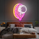 Donut Astronaut Art work Led Neon Sign Light