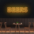 Beers Led Neon Sign Light
