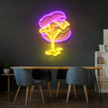 Burger Neon Acrylic Artwork Led Neon Sign Light