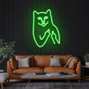 Cat Birdie Led Neon Sign Light