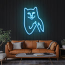 Cat Birdie Led Neon Sign Light