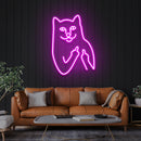 Cat Birdie Led Neon Sign Light