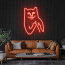 Cat Birdie Led Neon Sign Light