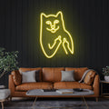 Cat Birdie Led Neon Sign Light