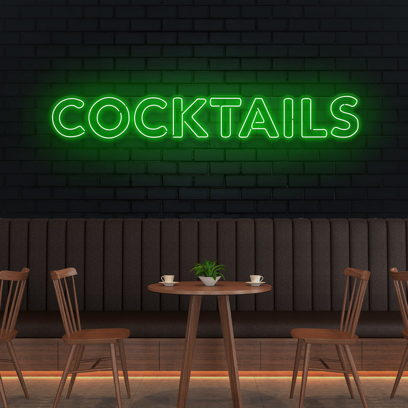 Cocktails Led Neon Sign Light
