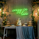 Crazy In Love Led Neon Sign Light, Custom Wedding Neon Sign For Reception, neon light sign for wedding