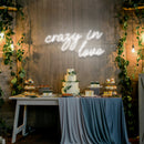 Crazy In Love Led Neon Sign Light, Custom Wedding Neon Sign For Reception, neon light sign for wedding