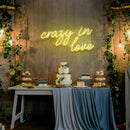 Crazy In Love Led Neon Sign Light, Custom Wedding Neon Sign For Reception, neon light sign for wedding