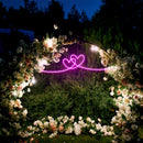 Double Heart Led Neon Sign Light