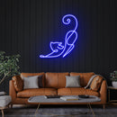 Downward Facing Cat Led Neon Sign Light