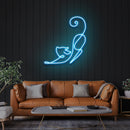 Downward Facing Cat Led Neon Sign Light