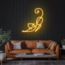 Downward Facing Cat Led Neon Sign Light