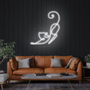 Downward Facing Cat Led Neon Sign Light