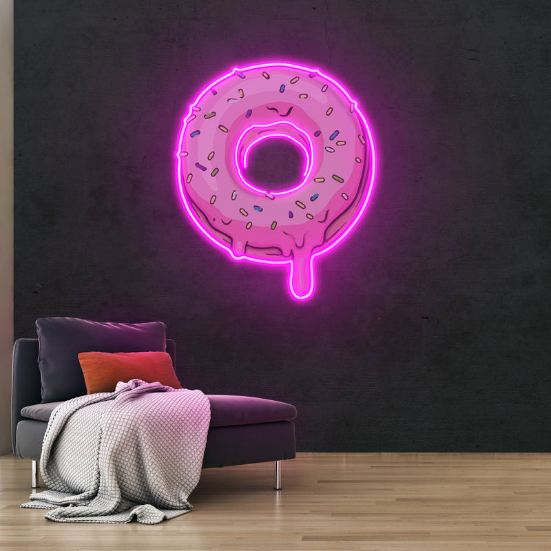 Donut Art Work Led Neon Sign Light