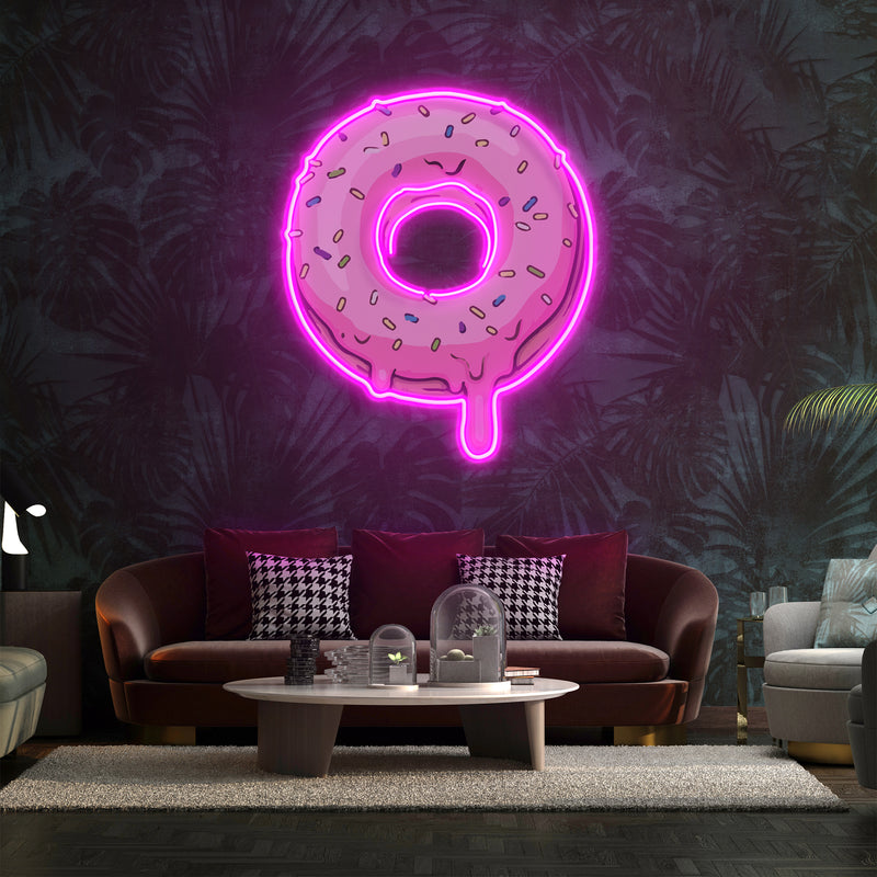 Donut Art Work Led Neon Sign Light