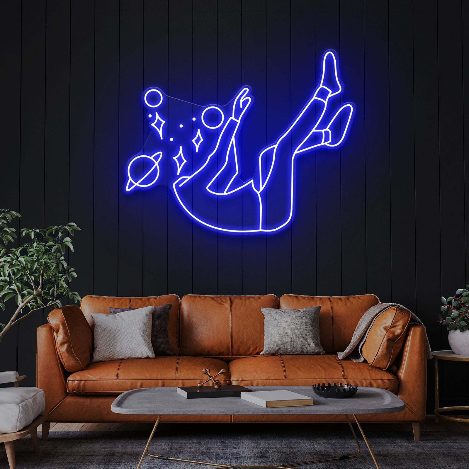 Falling Into Space LED Neon Sign Light
