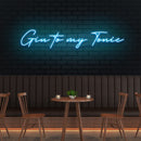 Gin to My Tonic Led Neon Sign Light