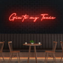 Gin to My Tonic Led Neon Sign Light