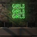 Girls Girls Girls Led Neon Sign Light