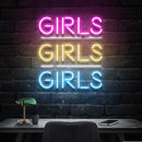 Girls Girls Girls Led Neon Sign Light