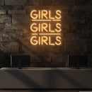 Girls Girls Girls Led Neon Sign Light