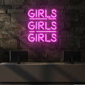 Girls Girls Girls Led Neon Sign Light