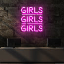 Girls Girls Girls Led Neon Sign Light