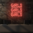Girls Girls Girls Led Neon Sign Light