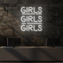 Girls Girls Girls Led Neon Sign Light