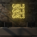 Girls Girls Girls Led Neon Sign Light