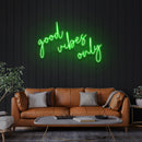 Good Vibes Only 2 Led Neon Sign Light