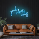 Good Vibes Only 2 Led Neon Sign Light