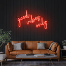 Good Vibes Only 2 Led Neon Sign Light