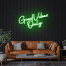 Good Vibes Only LED Neon Sign Light