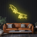 Hand Of God Led Neon Sign Light