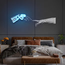 Hand Robot Acrylic Artwork Led Neon Sign Light