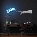 Hand Robot Acrylic Artwork Led Neon Sign Light