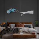 Hand Robot Acrylic Artwork Led Neon Sign Light