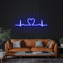 Heart Beat Led Neon Sign Light