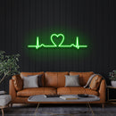 Heart Beat Led Neon Sign Light