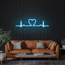 Heart Beat Led Neon Sign Light