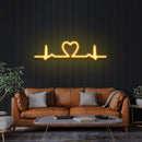 Heart Beat Led Neon Sign Light