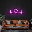 Heart Beat Led Neon Sign Light