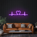 Heart Beat Led Neon Sign Light