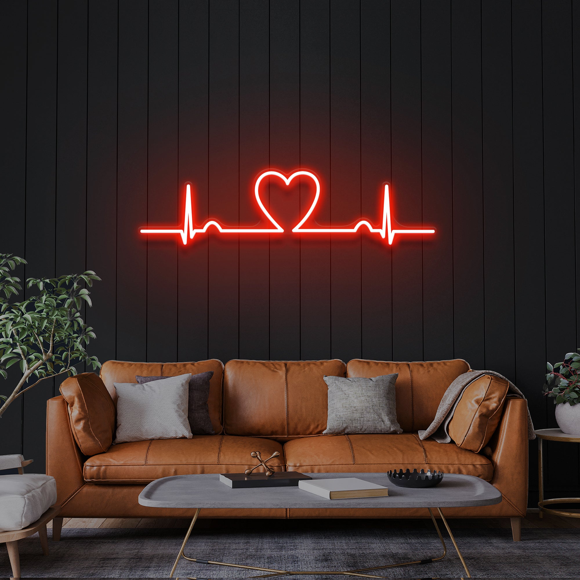Heart Beat Led Neon Sign Light