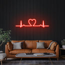 Heart Beat Led Neon Sign Light