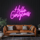 Hello Gorgeous Led Neon Sign Light